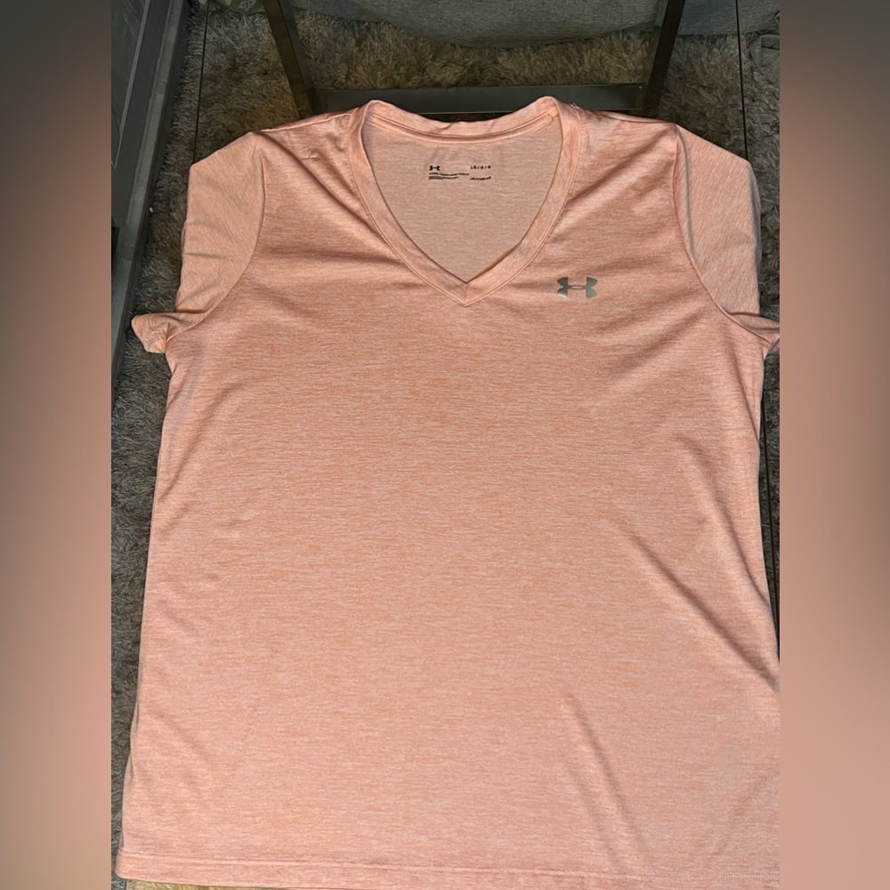 Coral Large Under Amour Workout Top